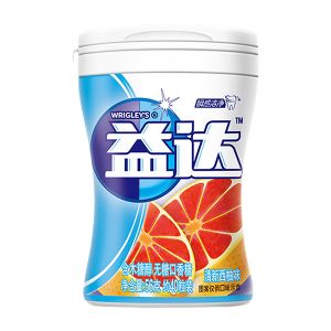 * 益达至尊无糖口香糖清新西柚味56g瓶装