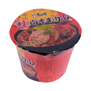 * 康师傅辣卤香牛肉面桶装114g