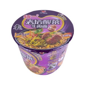 * 统一来一桶老坛酸菜牛肉面120g