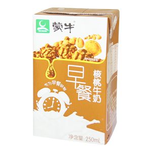 * 蒙牛早餐奶核桃味250ml