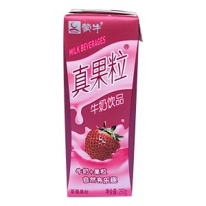 * 蒙牛真果粒草莓味250ml
