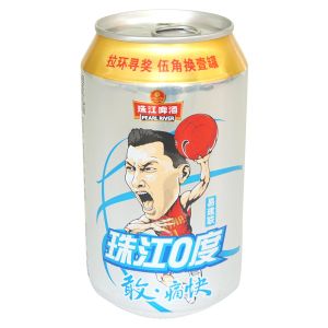 * 珠江0度啤酒罐装330ml