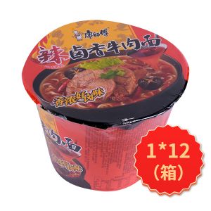 * 康师傅辣卤香牛肉面桶装114g
