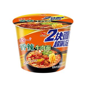 * 统一大食桶香辣牛肉面140g