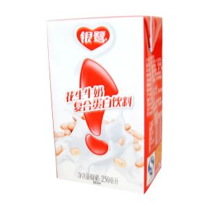 * 银鹭花生牛奶纸盒250ml