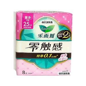 * 乐而雅超丝薄250特长8片日用装