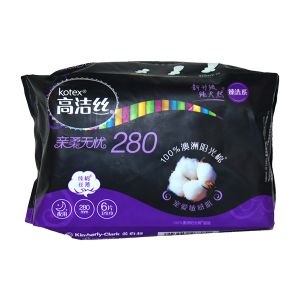* 高洁丝臻选极薄纯棉卫生巾夜用280mm 6片